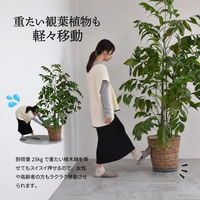 【軒先渡し】B.Bファニシング Noko ラウンドプランターベース 幅300×奥行300mm ベージュ NKLZ0262MOBEG 1台（直送品）