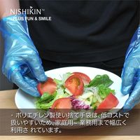 錦尚金 ゆうゆうグローブ PE M ブルー 200枚 4582559941332 1ケース(20個)（直送品）