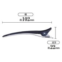 貝印 ヘアークリップ Lサイズ ブラック 4901601980493 1ケース(240個)（直送品）