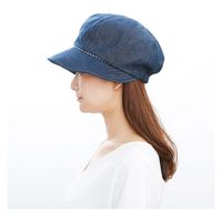 コジット 髪型ふんわりUVデニムキャスケット ネイビー 1セット(96個)（直送品）