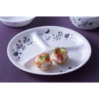 パール金属 ランチプレート 26cm CORELLE コレール 強化ガラス ムーンライトフォレスト 445219 1個（直送品）