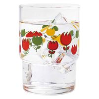 東洋佐々木ガラス グラス 250ml スタックグラス 昭和のプリントグラス ガラス チューリップ 458855 1個（直送品）