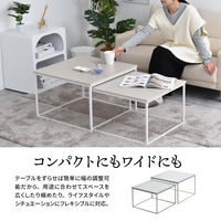 【軒先渡し】B.Bファニシング Noko ネストテーブル ライトグレー NKTB0269MOLGY 1セット（直送品）