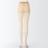 【レディース】無印良品 婦人 ソフトタイプ １７デニール ストッキング（３足組） 婦人ＸＬ クリアベージュ 良品計画