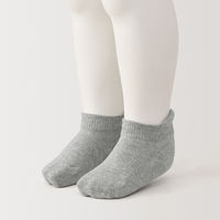 無印良品 ベビー 足なり直角 スニーカーイン（３足組） ベビー１１～１５ｃｍ オフ白・グレー・黒 良品計画