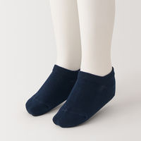 無印良品 キッズ 足なり直角 スニーカーイン（３足組） キッズ１５～１９ｃｍ ブルー・ネイビー・グレー 良品計画