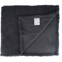 iiもの本舗 hokotto シープボアひざ掛け 大判サイズ 100×140cm チャコール 4589596695204 1枚（直送品）