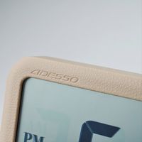 アデッソ 革風 電波クロック FLC-05IV 1台（直送品）