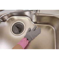 サンベルム タワシ 和歌山生まれの手袋たわし ミトン型 3本指タイプ 左右兼用 1枚入り グレー 413732 1個（直送品）