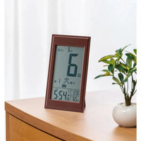 アデッソ 革風日めくり電波時計 FL-9254DBR 1台（直送品）