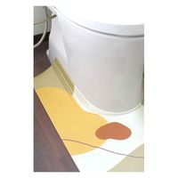 オカトー トイレマット 拭ける 80×60cm スキマにピタっ!拭けるPVCトイレマット ニュアンス 437456 1個（直送品）