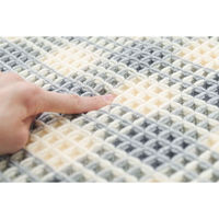 オカトー バスマット ワッフル 40×60cm Ag+抗菌ワッフルバスマット グレー 437459 1個（直送品）