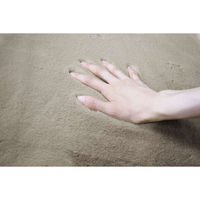 オカトー キッチンマット pupumof ラビットファー調 インテリアマット 80×50cm グレージュ 447839 1個（直送品）