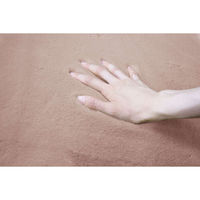 オカトー キッチンマット pupumof ラビットファー調インテリアマット 45×180cm ダスティピンク 447842 1個（直送品）