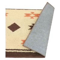 カキウチ キッチンマット 45×180cm ステッチ レトロ キリム アイボリー 451485 1個（直送品）