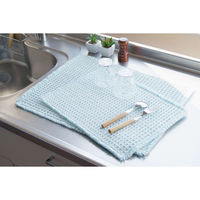 オカトー 水切りマット ふわさら吸水水切りマット 32×42cm ブルー 451825 1個（直送品）