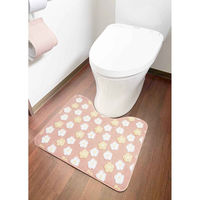 オカトー トイレマット ふわりんこトイレマット 50×60cm ピンク 460262 1個（直送品）
