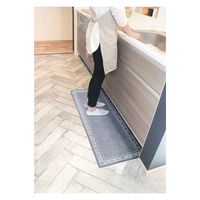 オカトー キッチンマット khastan インテリアマット 45×120cm グレー 464737 1個（直送品）