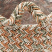 コットンカラー編み ポットS オレンジ studio CLIP