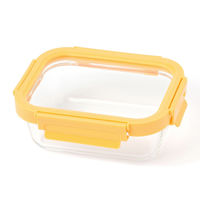 スクエアガラス保存容器 640 イエロー studio CLIP