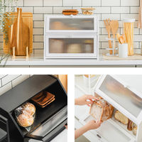 武田コーポレーション ブレッドケース 2段 LN-H-BC2BK 1箱(1個入)（直送品）