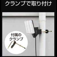 大進 センサーライト AC 100V コンセント式 屋外用 2灯式 LED 防雨 人感 暗くなると点灯 防犯ライト（直送品）