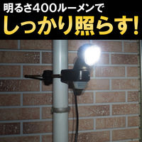 大進 人感 センサーライト AC コンセント 屋外 LED 防雨 DLA-N4T100 1セット（1台×2）（直送品）