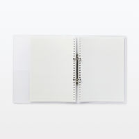 無印良品 ポリプロピレンファイル ２穴 リング式 Ｂ５サイズ用 約縦２７０×横２１１×背幅２９ｍｍ 1セット（1個×2） 良品計画