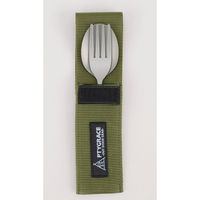 カンダ PY-6308 チタン スプーン&フォークセット 大 収納ケース付 4995969049183 1セット（直送品）