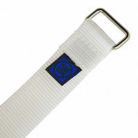 金井産業 胴当てベルト用 補助ベルト 白 1セット2本組 1セット(2本入)（直送品）