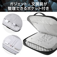 エレコム パソコンケース 14インチ ハンドル付 衝撃吸収 撥水加工 黒 ZSBーIBPRP14BK 1個