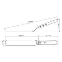 TRAMONTINA ベイカースパチュラ7インチ レッド 21162/177 1本（直送品）