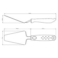 TRAMONTINA ピザサーバー ブラック 25632/100 1本（直送品）