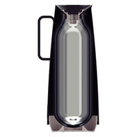 TRAMONTINA サーマルカラフェ 保温ポット 1L ブラック 61636/103 1個（直送品）
