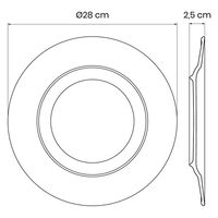 TRAMONTINA フルオリタ ディナープレート 28cm 96880/008 1枚（直送品）