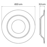 TRAMONTINA フルオリタ ディーププレート 23cm 96880/010 1枚（直送品）