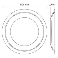 TRAMONTINA ペシェス ディナープレート 28cm 96980/000 1枚（直送品）
