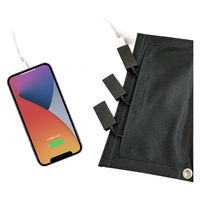 エアージェイ ポータブルソーラー充電器24W型3台同時充電ハイパワータイプ AJ-NSOLAR24W 1台（直送品）