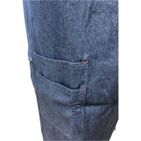 ZacZac 多機能付き8オンスデニム無地エプロン Mサイズ ネイビー 300467 1枚（直送品）