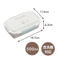 オーエスケー 弁当箱 ランチボックス 500ml 仕切付 スヌーピー PCDー500 1個