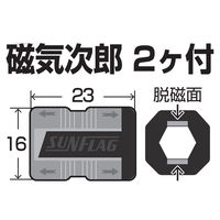 新亀製作所 磁気次郎 グリーン GR-2G 1セット（直送品）