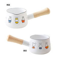 富士ホーロー ミルクパン 琺瑯 12cm ガス火 ミッフィー 70周年 MF70ー12M 1個