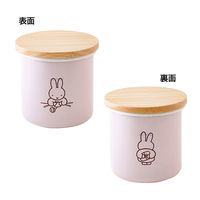 富士ホーロー キャニスター 保存容器 琺瑯 9cm ピンク ミッフィーパステル MFPー9CN.P 1個