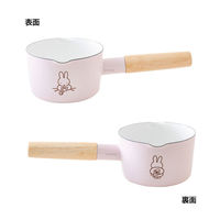 富士ホーロー ミルクパン 琺瑯 12cm IH ピンク ミッフィーパステル MFPー12M.P 1個