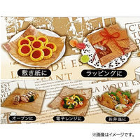 クッキングシート 25cm×2.5m フレンチ柄 電子レンジ・オーブン可 1本 まるき