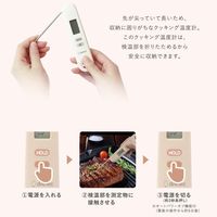ドリテック 折りたためるクッキング温度計 ピンク Oー903PK 1個
