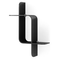 アントレックス Umbra モンタージュ シェルフ 幅640×奥行160×高さ480mm ブラック 21017571040 1個（直送品）