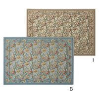 川島織物セルコン モリスデザインスタジオ ゴールデンリリーマイナー 2000×2400mm ブルー KF1703A_44B 1枚（直送品）