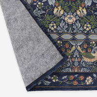 川島織物セルコン モリスデザインスタジオ いちご泥棒 ラグ 2000×2400mm ブルー KF1709_44B 1枚（直送品）