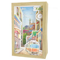 日本パール加工 立体ぬりえ 風景 014-ST-3465-1 1冊